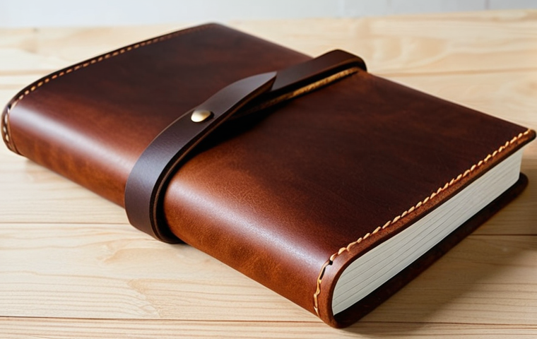 **Analogous Leather Goods:** "Close-up of a handcrafted leather journal cover, showcasing a gradient of warm brown tones blending seamlessly from light tan to rich chocolate, perfect anatomy, correct proportions, natural pose, well-formed hands, proper finger count, natural body proportions, fully clothed, safe for work, appropriate content, professional, modest, family-friendly, high resolution, detailed leather texture."